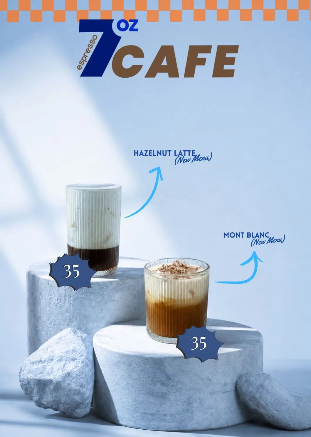 7Oz Cafe menu book, page 2