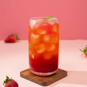 Strawberry jasmine iced tea